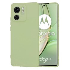 Husa premium din silicon pentru motorola edge 40 / edge (2023) - softflex, microfibra, matcha foto