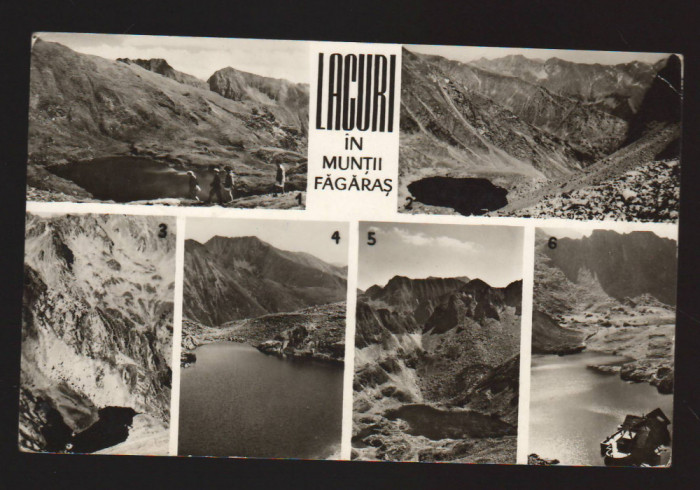 CPIB 19528 CARTE POSTALA - LACURI IN MUNTII FAGARAS