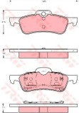 Set placute frana,frana disc MINI MINI Cabriolet (R52) (2004 - 2007) TRW GDB1477