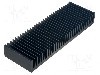 Radiator extrudat, aluminiu, 100mm x 300mm, neagra, FISCHER ELEKTRONIK - SK56/100/SA