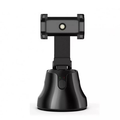 Suport rotativ automat OZ&amp;trade;, pentru telefon cu functie de urmarire automata a miscarii, ideal pentru Vlogging, Video Conferinte, Selfie, negru foto