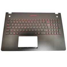 Carcasa superioara cu tastatura iluminata palmrest laptop, Asus, N56DP, N56VV, N56VJ, N56J, N56JK, N56JN, N56JR, layout SK