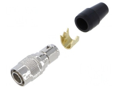 Conector circular HR10 push-pull mufă 2A argintată lipire foto