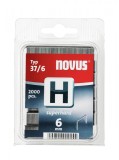 Cleme capse zincate, duritate mare, tip 37, 6 mm, model H, 2000 buc, Novus, STE002155