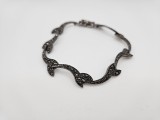 Bratara din argint cu marcasite #2010