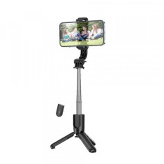 Selfie Stick Bluetooth HOCO K17, Universal, Negru