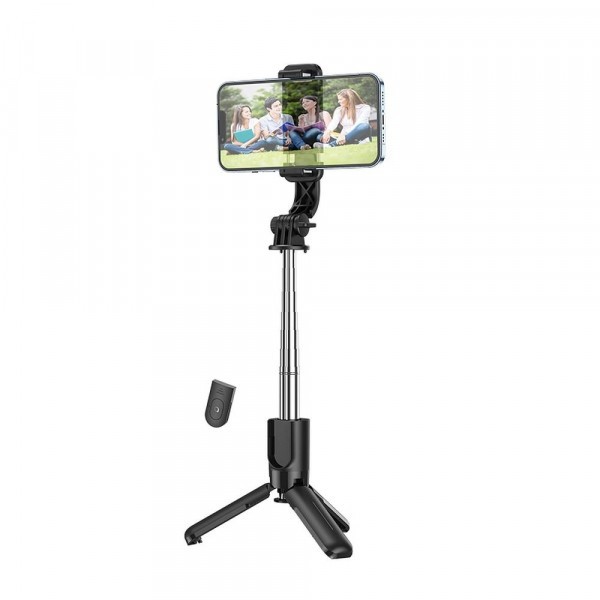 Selfie Stick Bluetooth HOCO K17, Universal, Negru
