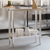 VidaXL Masă de lucru pentru bucătărie, 82,5x30x85 cm, oțel inoxidabil 376451
