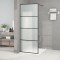 Gossi perete cabina dus walk-in negru 80x195 cm sticla esg mata