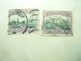 3 Timbre Africa de Sud 2x1930 si 1x 1936 cu inscris Suid si South Africa, stamp.