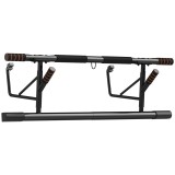 SPORTNOW Bară pentru Tracțiuni și &Icirc;mpingeri cu M&acirc;nere Căptușite, Bară de Tracțiune din Oțel, 100x50x27 cm, Negru | Aosom Romania