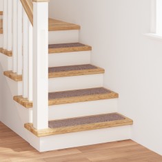 Tăvițe pentru trepte vidaXL cu suport din latex Maro deschis 20x75