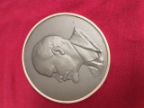 PLACHETA VLADIMIR ILICI LENIN , DIAMETRU 12 CM