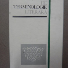 DICTIONAR DE TERMINOLOGIE LITERARA BUCURESTI 1970