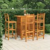 VidaXL Set mobilier de bar de grădină, 5 piese, lemn masiv de acacia 3115999