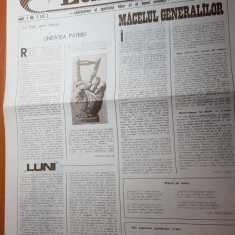 ziarul "luni" martie 1990-ziar al spiritului liber si al bunei cuvinte,anul1nr.2