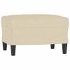 Taburet, crem, 60x50x41 cm, material textil