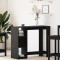 vidaXL Masă de bar Stejar Negru 124 x 46 x 103.5 cm Lemn compozit 868077