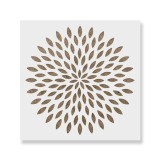 Cumpara ieftin Sablon 200x200x0.7mm Dahlia Mandala Refolosibil, model MXSP7012, 20 x 20 cm