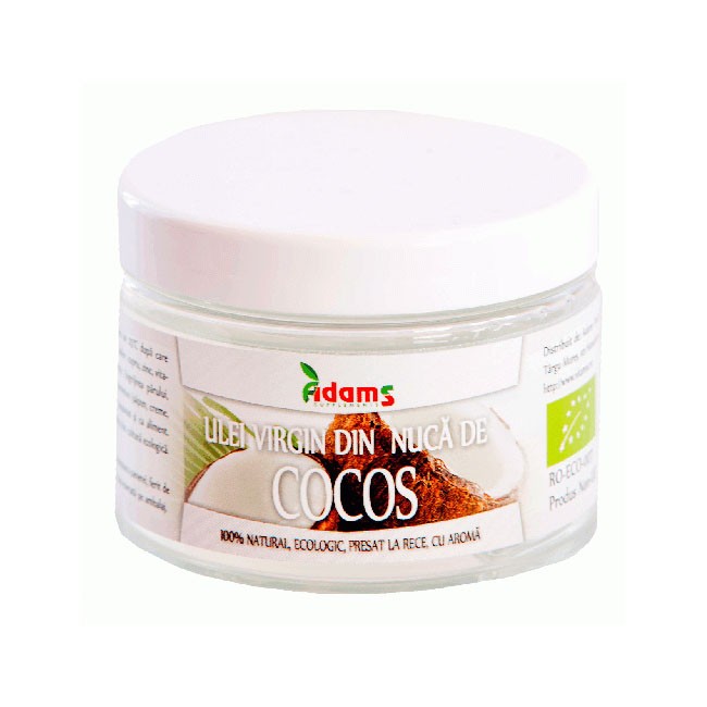 Ulei de Cocos Virgin Ecologic 500 mililitri Adams Vision