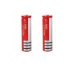 Set 2 Acumulatori IdeallStore 18650, 6800mAh, 3.7V, Li-ion, Rosu, Universal