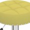 Scaune de bar, 2 buc., verde, material textil - 6