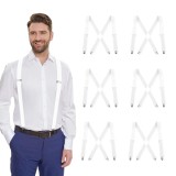 Bretele extra rezistente și late, de serviciu greu, pentru pantaloni de schi și muncă &ndash; alb deschis