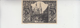 M1 - Bancnota foarte veche - Germania - 50 pfennige - Friedhof des Domes