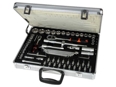 Set chei GOLDTOOL oțel crom-vanadium 71 bucăți foto