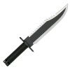 Cutit Vanatoare Rambo First Blood II cu Kit Supravietuire, Lama 22cm, Teaca Piele, Otel Dur, Compartiment Etans, Profesional