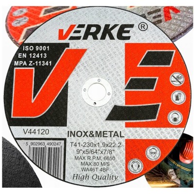 Disc pentru taiere metal, 230 x 1,9 x 22,2, Verke foto