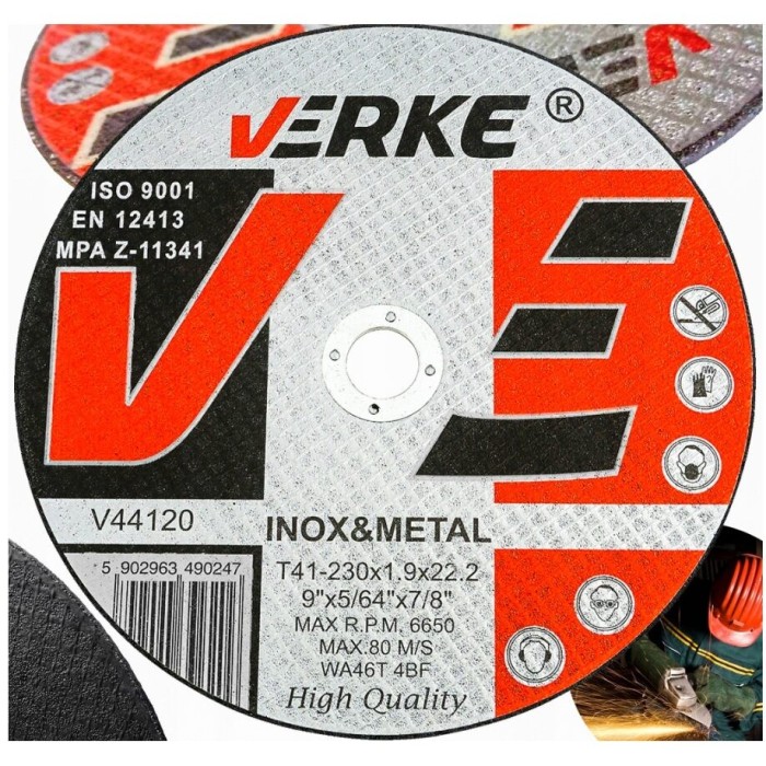 Disc pentru taiere metal, 230 x 1,9 x 22,2, Verke