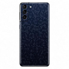 Set Folii Skin Acoperire 360 Compatibile cu Samsung Galaxy S21 Plus - ApcGsm Wraps HoneyComb Blue