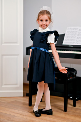 Uniforme scolare: sarafan Ilaria navy foto