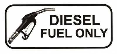 Abtibild &amp;ldquo;Diesel Fuel Only&amp;rdquo; 300923-30 foto