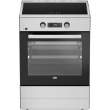 Aragaz electric Beko FSM69301SXT, 4 arzatoare, 8 functii, 3D Cooking, Culoare Inox, Clasa A
