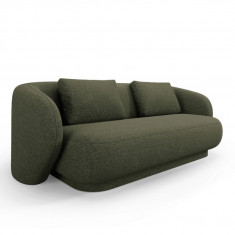 Canapea 2 locuri, Camden, Cosmopolitan Design, 169x102x72 cm, tesatura chenille, verde