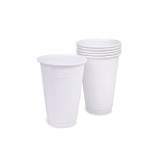Set Pahare Plastic, Capacitate 0,27 L, Alb, 45 Bucăți