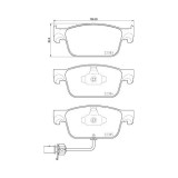 Placute frana Audi A4 Allroad B9 (8wh 8wj) 01.16-, A4 B9 (8w2 8wc) 05.15-, A4 B9 Avant (8w5 8wd) 08.15-, A5 (F53 F5p) 06.16-, A5 Convertible (F57 F5e