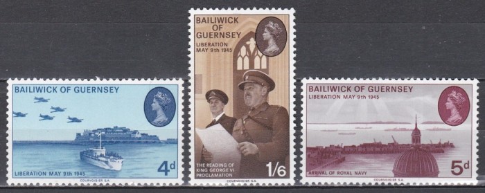 Guernsey 1970 - A 25-a aniversare a Eliberării, MNH