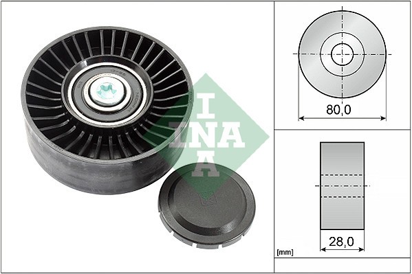 INA 532 0515 10 Rola ghidare/conducere, curea transmisie