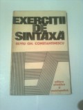 EXERCITII DE SINTAXA ~ SILVIU GH. CONSTANTINESCU