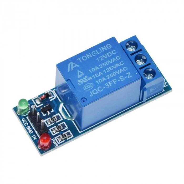 Modul releu 1 canal 12V / Relay optocoupler 1 channel Arduino (r.5029F)