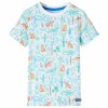 Tricou pentru copii, ecru, 116, vidaXL