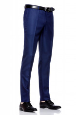 Pantaloni barbati slim bleumarin foto