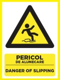 Placute pentru pericol de alunecare danger of slipping