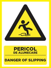 Placute pentru pericol de alunecare danger of slipping foto