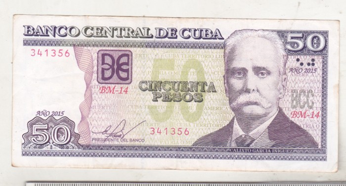 bnk bn Cuba 50 pesos 2015 circulata