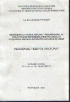 Contributii la studiul mecanic tridimensional al structurilor deformabile mari folosite la sustinerea abatajelor din explorarile de lignit - Rezumatul foto