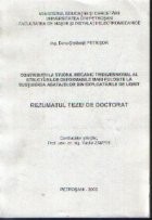 Contributii la studiul mecanic tridimensional al structurilor deformabile mari folosite la sustinerea abatajelor din explorarile de lignit - Rezumatul